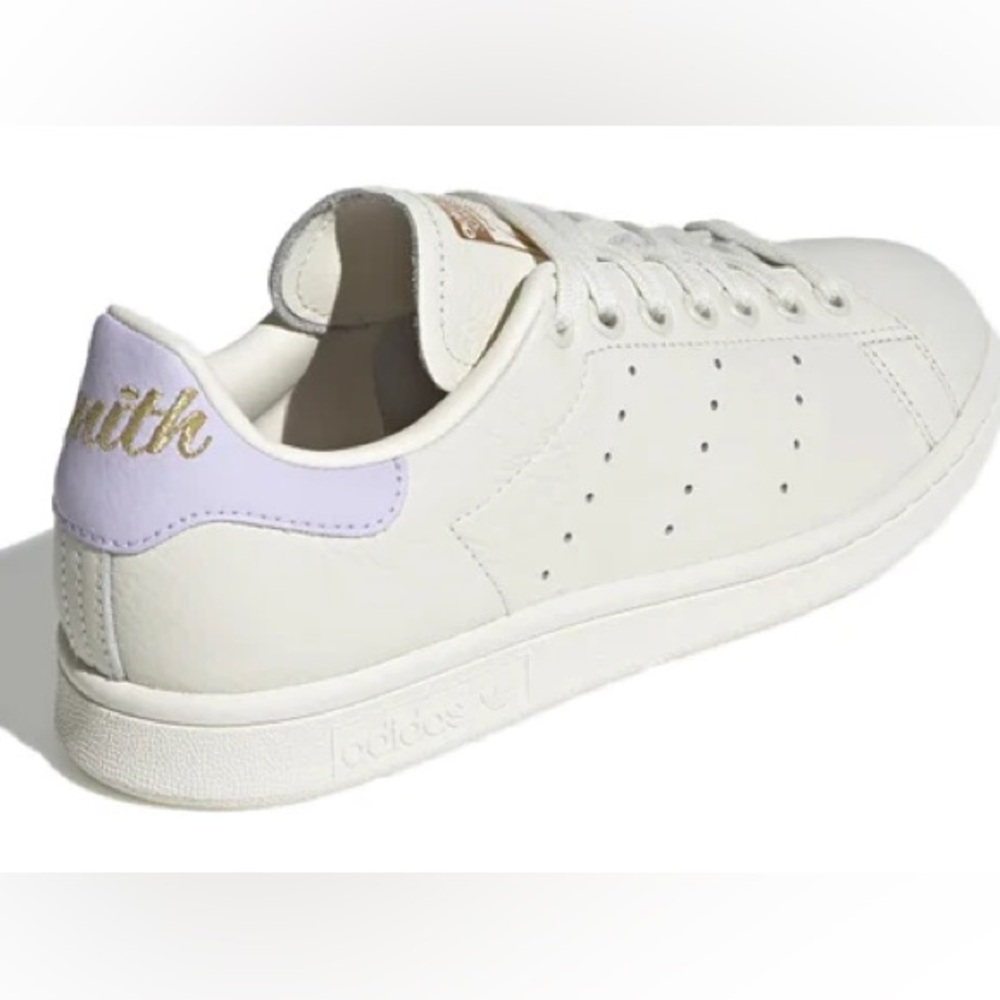 Adidas Stan Smith White Purple Sneakers US 6.5